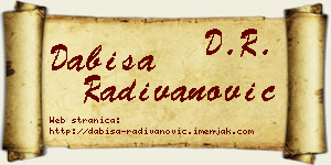 Dabiša Radivanović vizit kartica